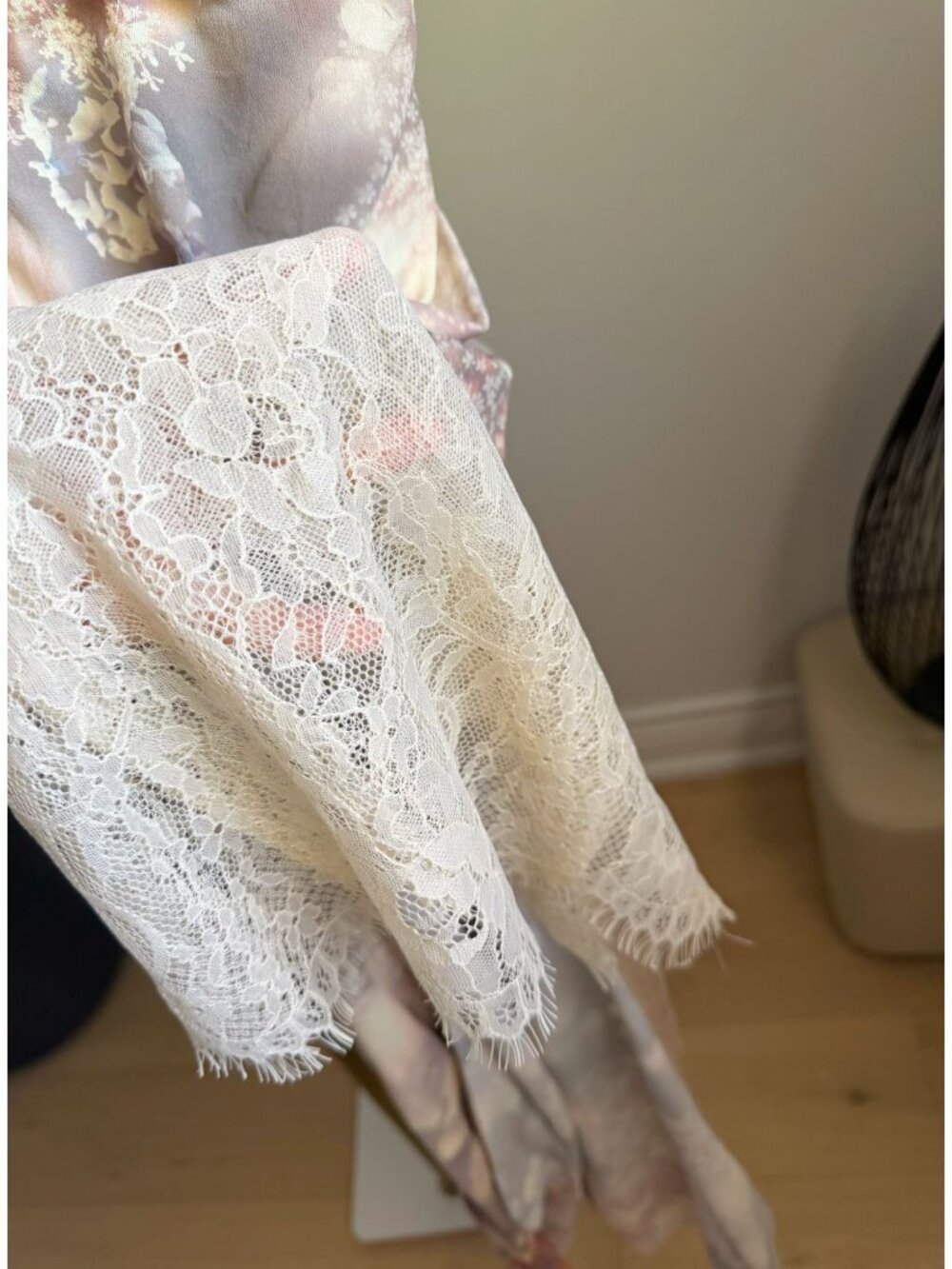 ZARA Limited Edition Velvet Sequin Floral Maxi Dress S - Picture 9 of 11